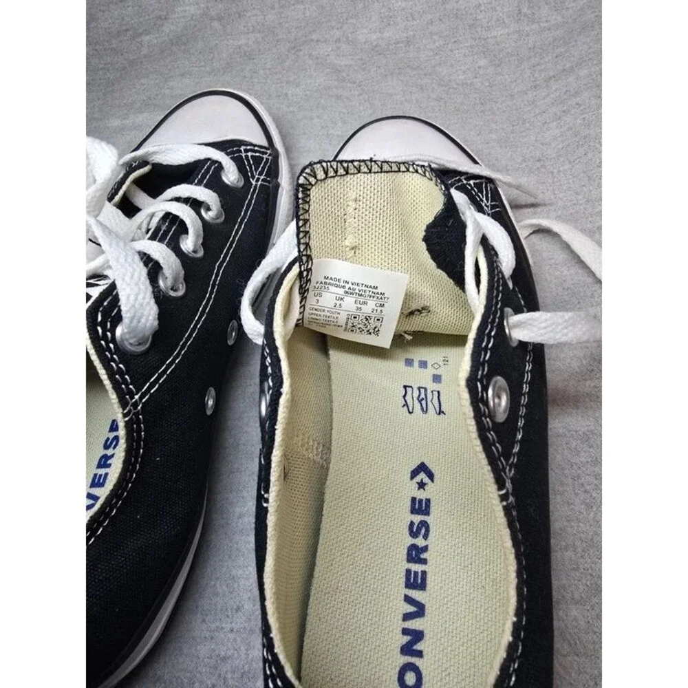 Converse black barely